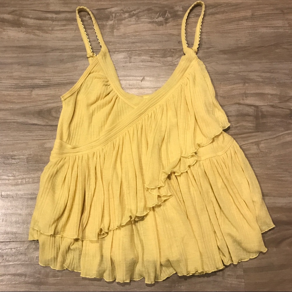 Free People Ruffle Tank